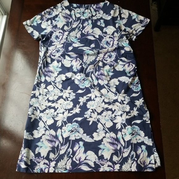 Soft Surroundings Dresses & Skirts - Soft Surroundings Womens 2X Shapely Anywhere Dress Blue Indigo Floral Wrap